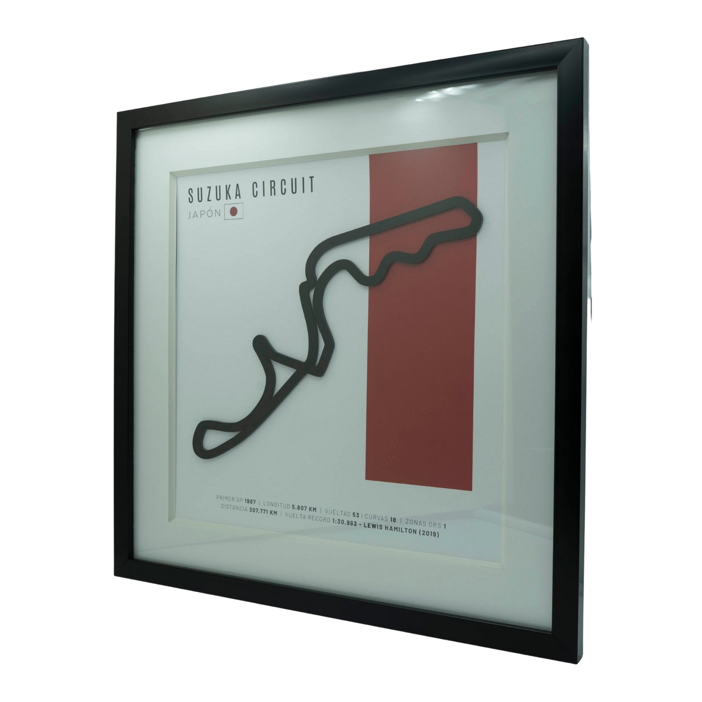 F1 – Circuito 3D Enmarcado | Suzuka Circuit (Japón)