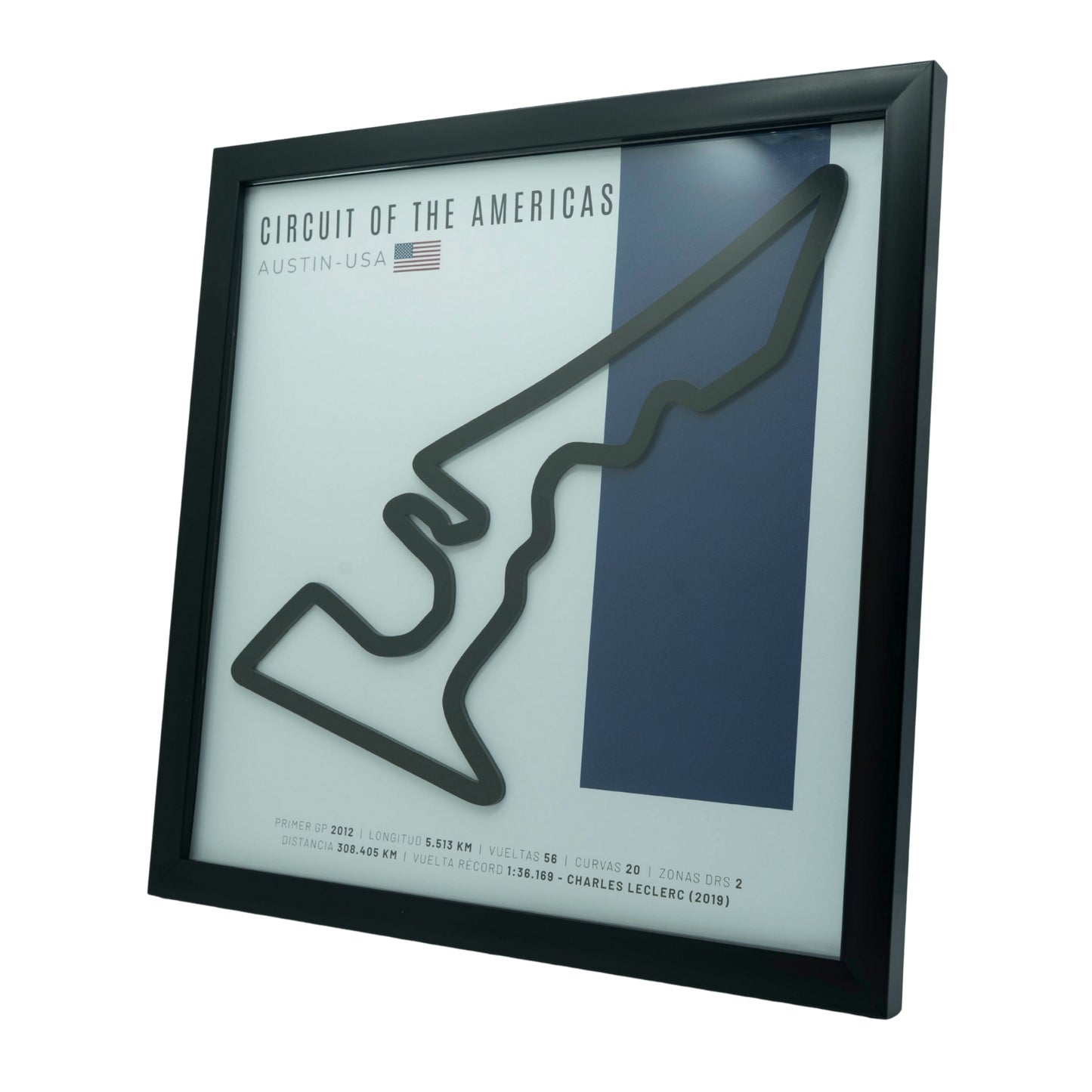F1 - Circuito 3D Enmarcado | Circuit of The Americas / COTA (Estados Unidos)