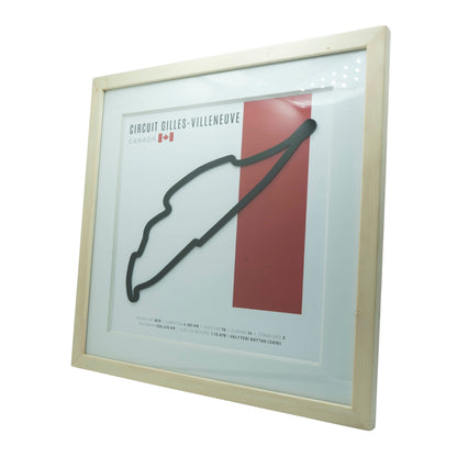 F1 - Circuito 3D Enmarcado | Circuit Gilles- Circuito 3D Enmarcado |Villeneuve (Canadá)
