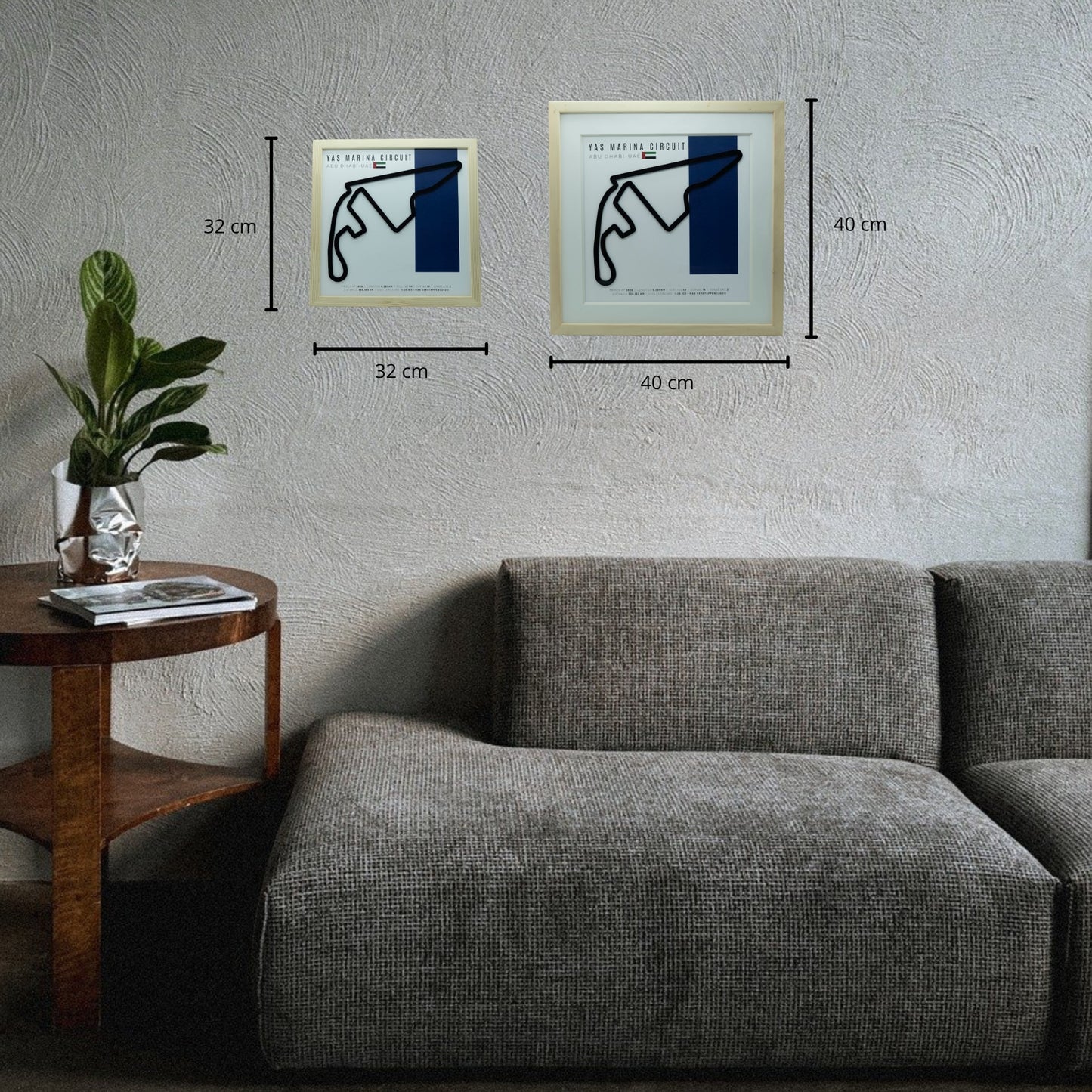 F1 – Circuito 3D Enmarcado | Yas Marina Circuit (Emiratos Árabes Unidos)
