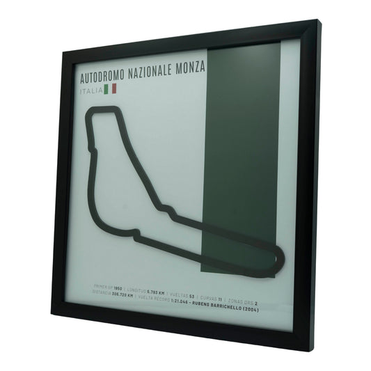 F1 – Autodromo Nazionale Monza (Italia) | Circuito 3D enmarcado
