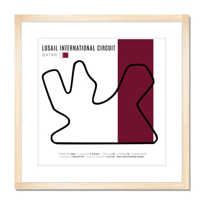F1 - Circuito 3D Enmarcado | Lusail International Circuit (Qatar)