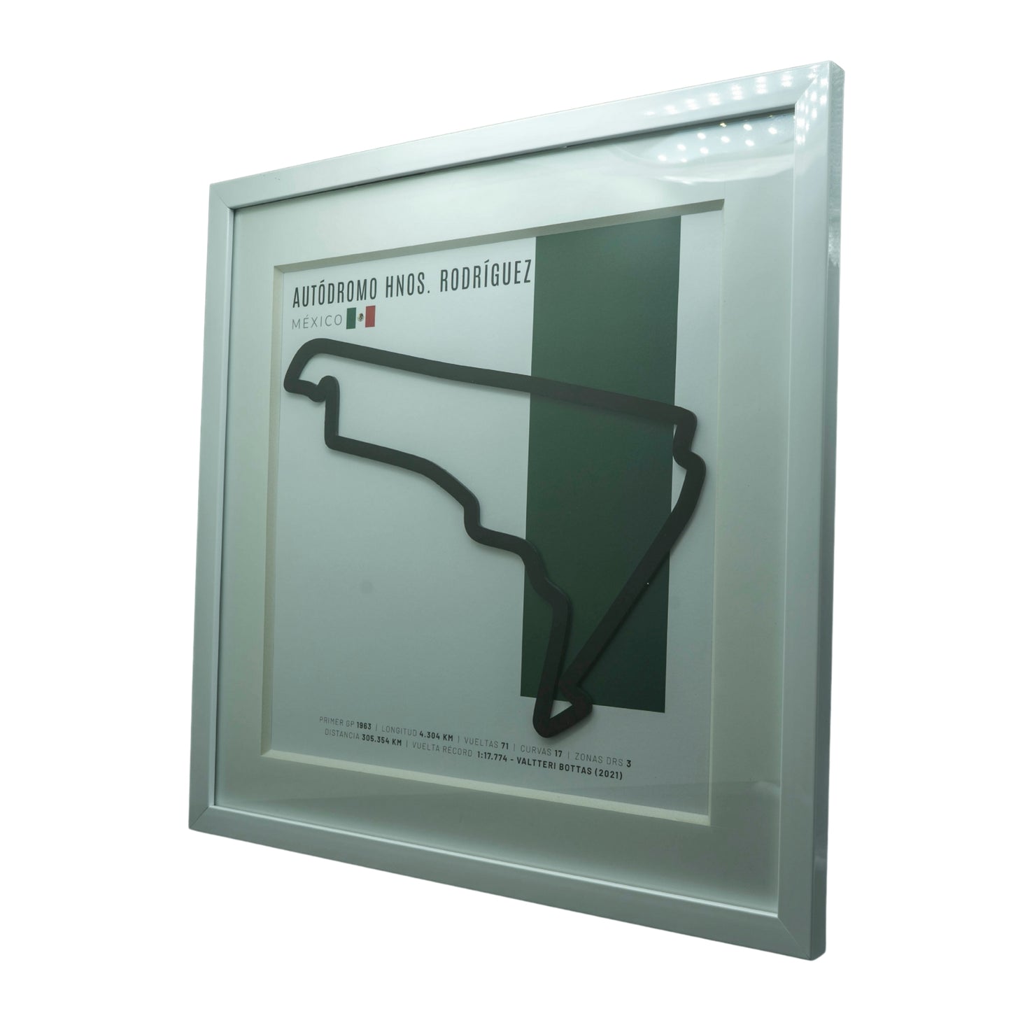 F1 - Circuito 3D Enmarcado | Autódromo Hermanos Rodríguez (México)