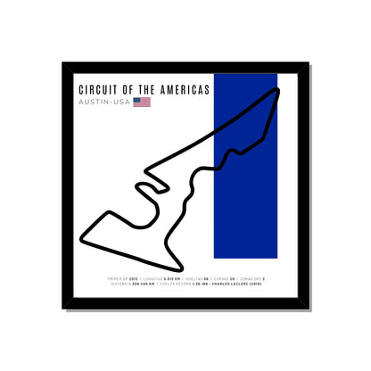 F1 - Circuito 3D Enmarcado | Circuit of The Americas / COTA (Estados Unidos)