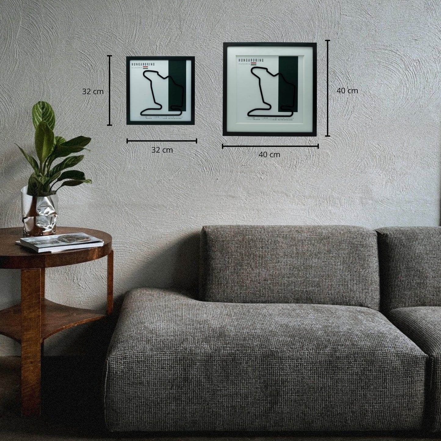 F1 - Circuito 3D Enmarcado | Hungaroring (Hungría)