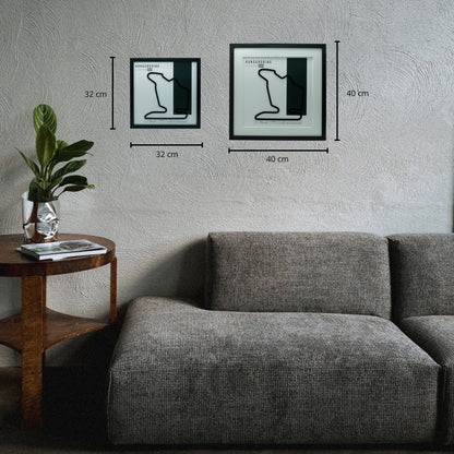 F1 - Circuito 3D Enmarcado | Hungaroring (Hungría)