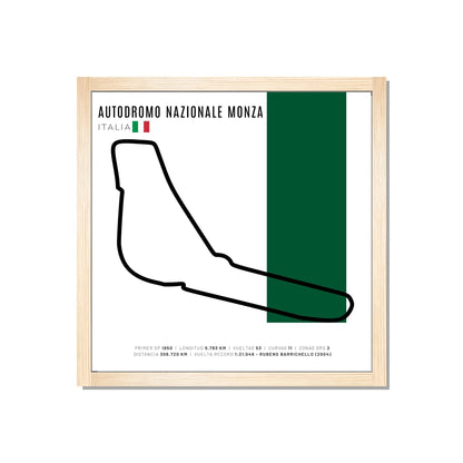 F1 - Circuito 3D Enmarcado | Autodromo Nazionale Monza (Italia)