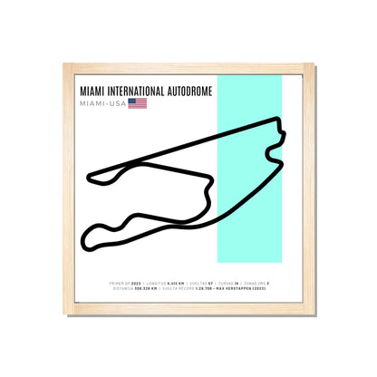 F1 - Circuito 3D Enmarcado | Miami International Autodrome (Estados Unidos)