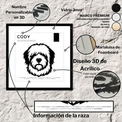 Weimaraner — Cuadro de mascota personalizado